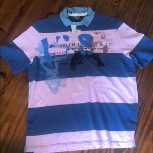 Polo Ralph Lauren Mens Shirt L custom fit RARE